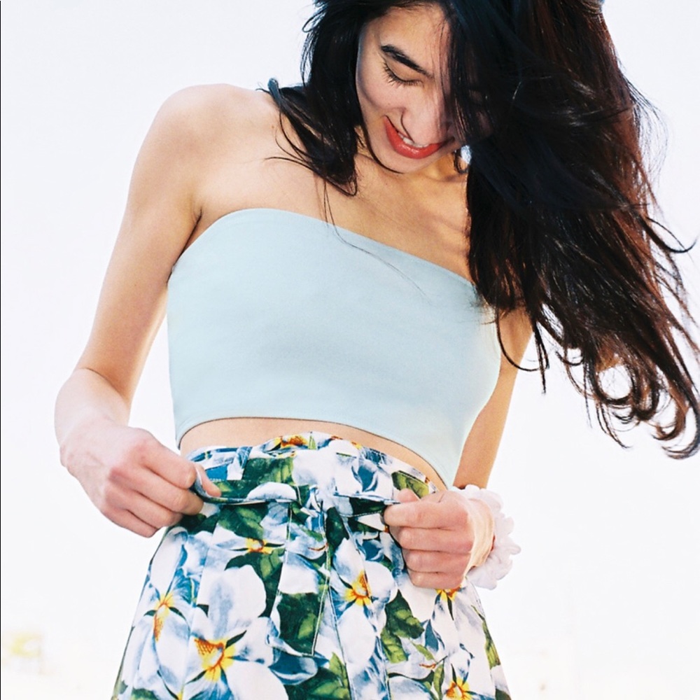 American Apparel Floral Wrap Skirt size xs/s